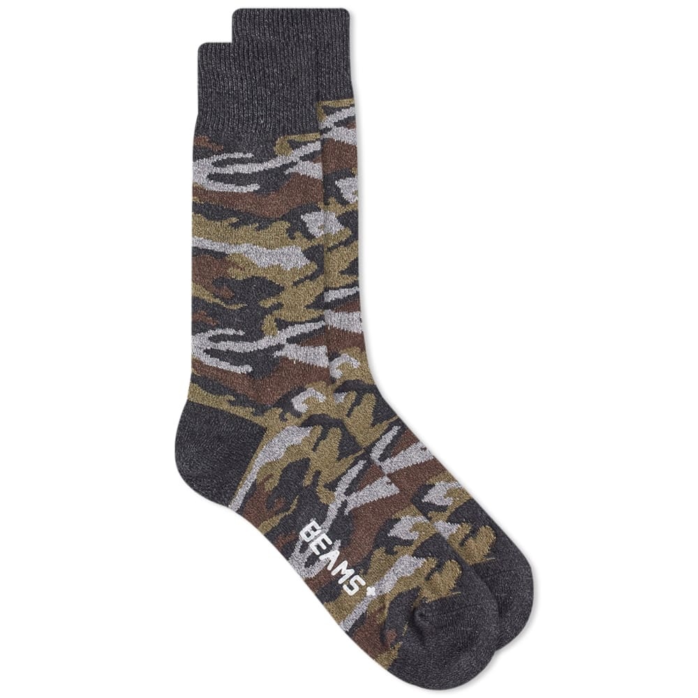 Beams Plus Mélange Camo Sock - 1