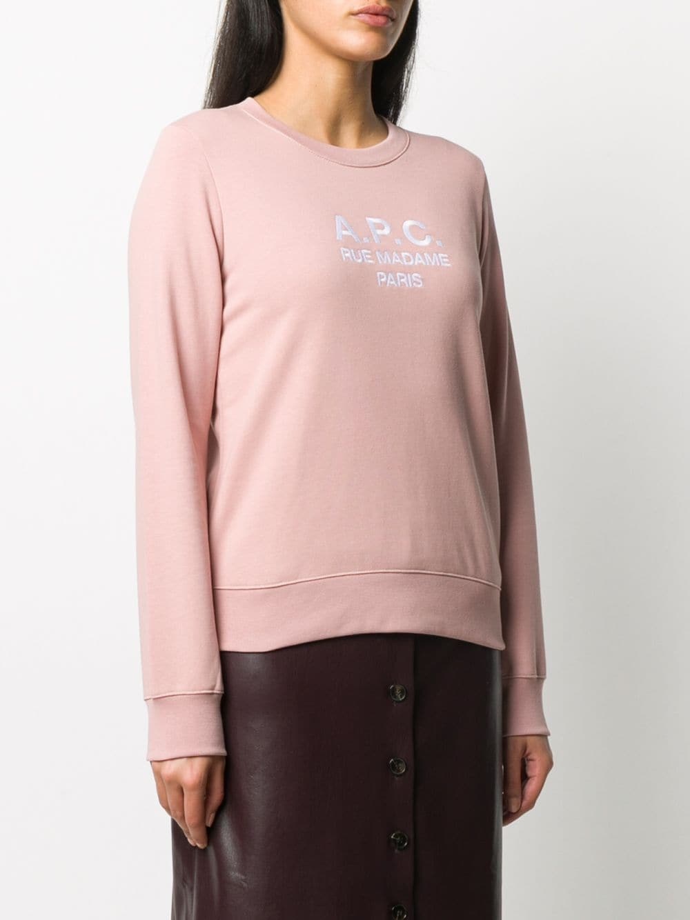 Tina embroidered logo cotton sweatshirt - 3