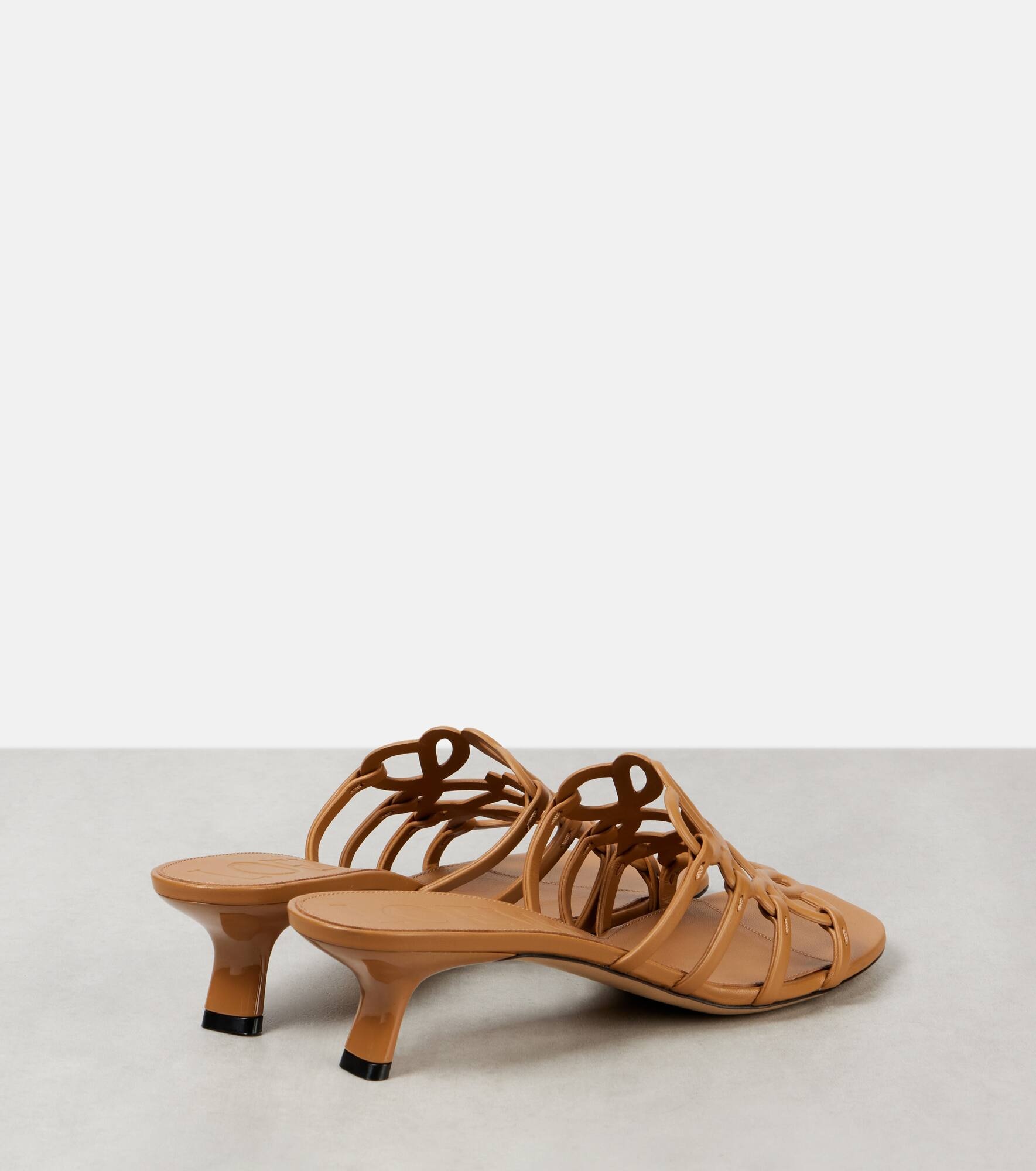 Paula's Ibiza Petal Anagram leather mules - 2