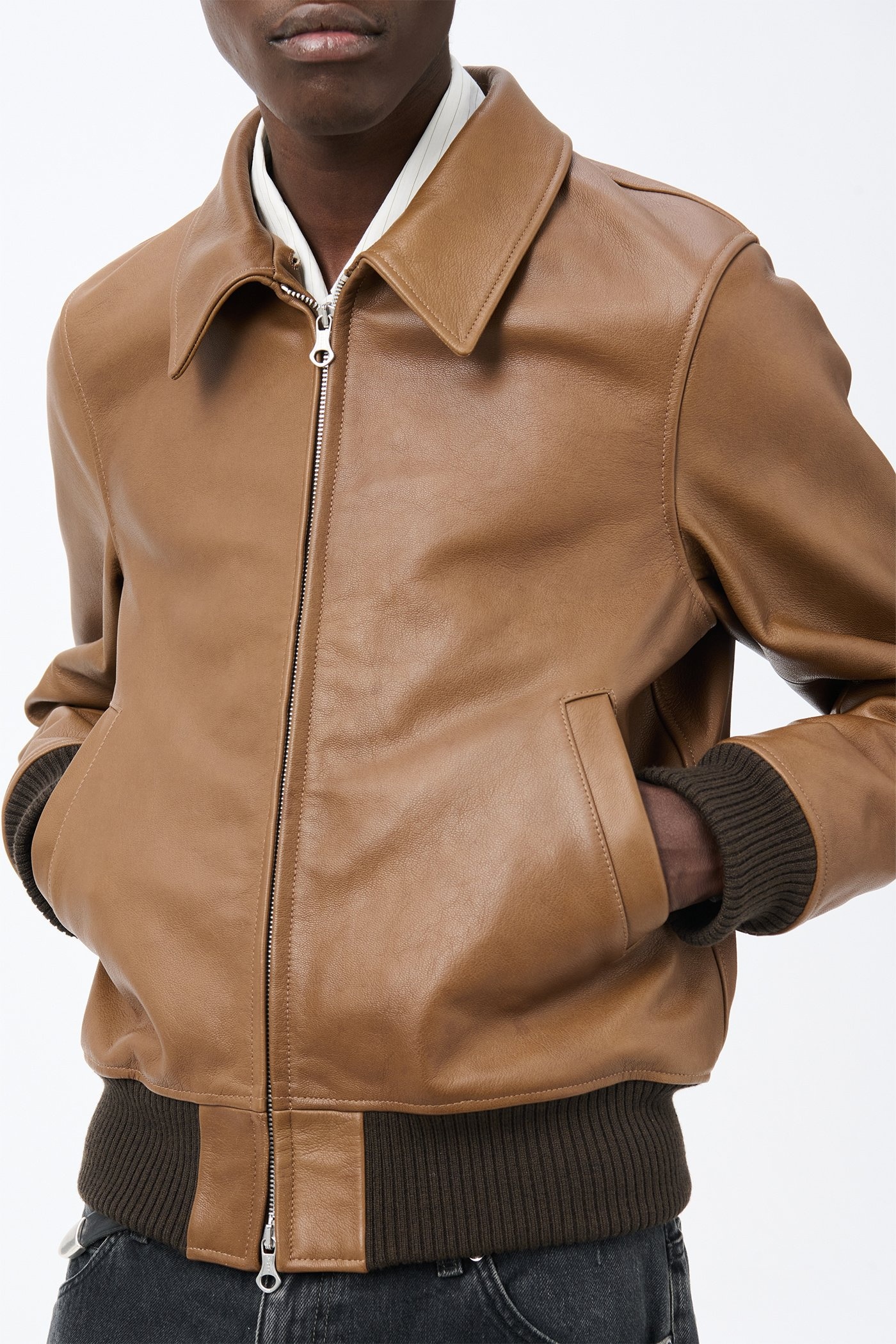 Pharos Bomber Smoky Quartz Goat Skin - 2