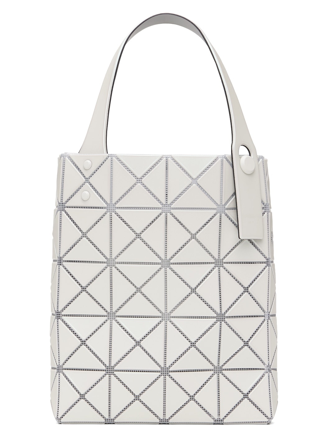 BAO BAO ISSEY MIYAKE White Prism Plus Mini Tote ssense REVERSIBLE