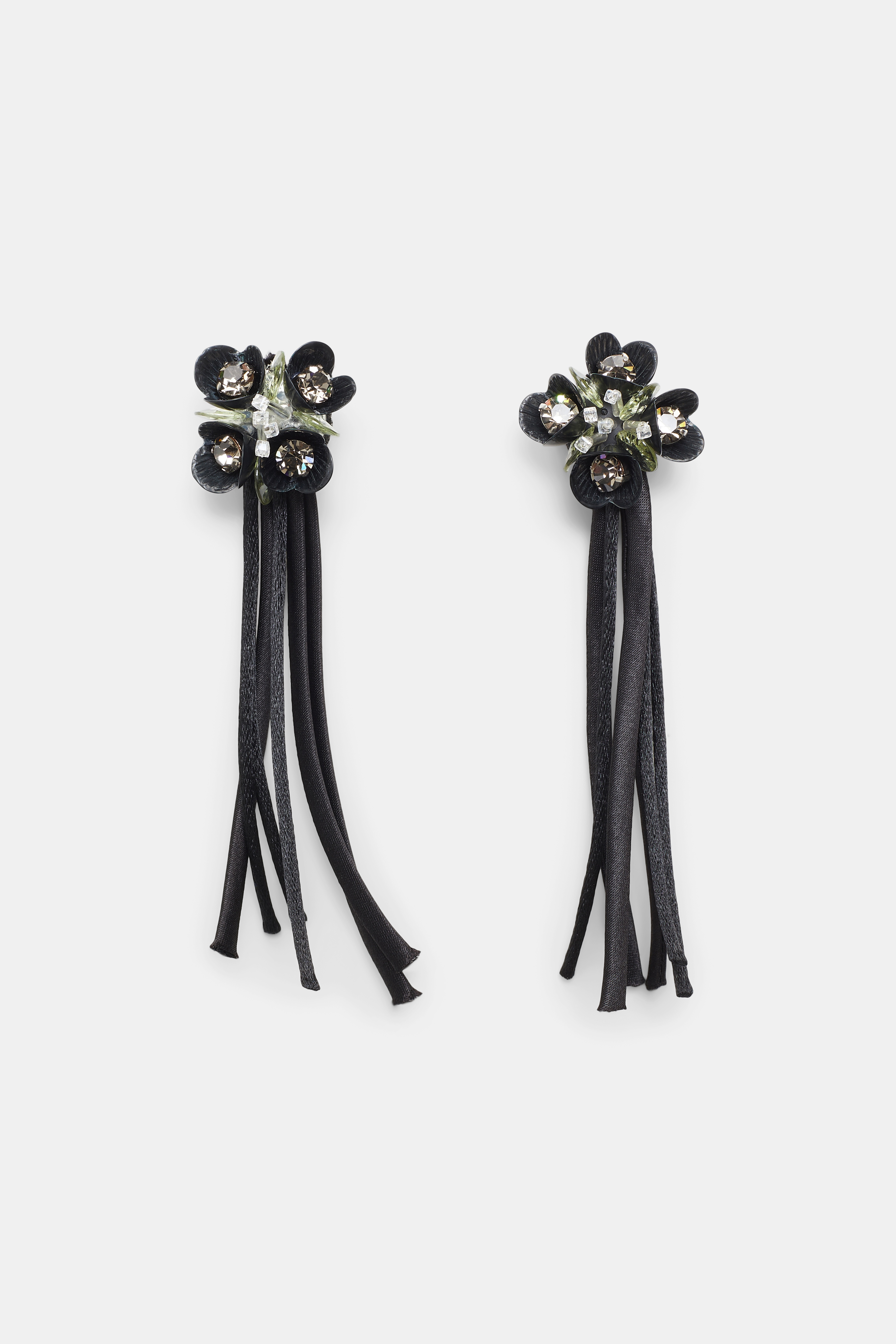 DANGLING FLOWER tassle earring - 1