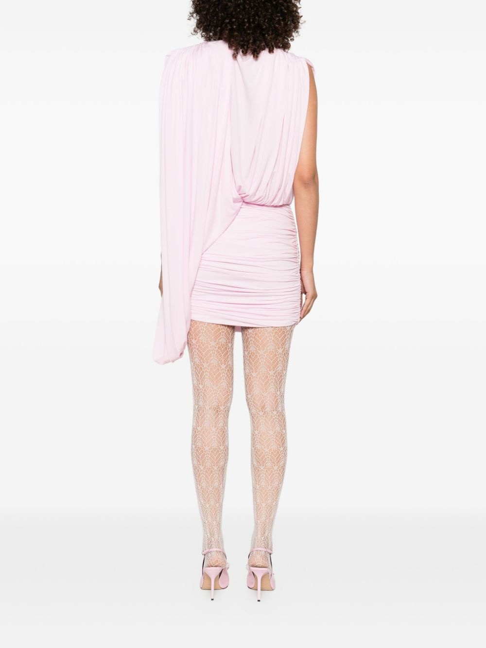 ruched-detail mini dress - 4