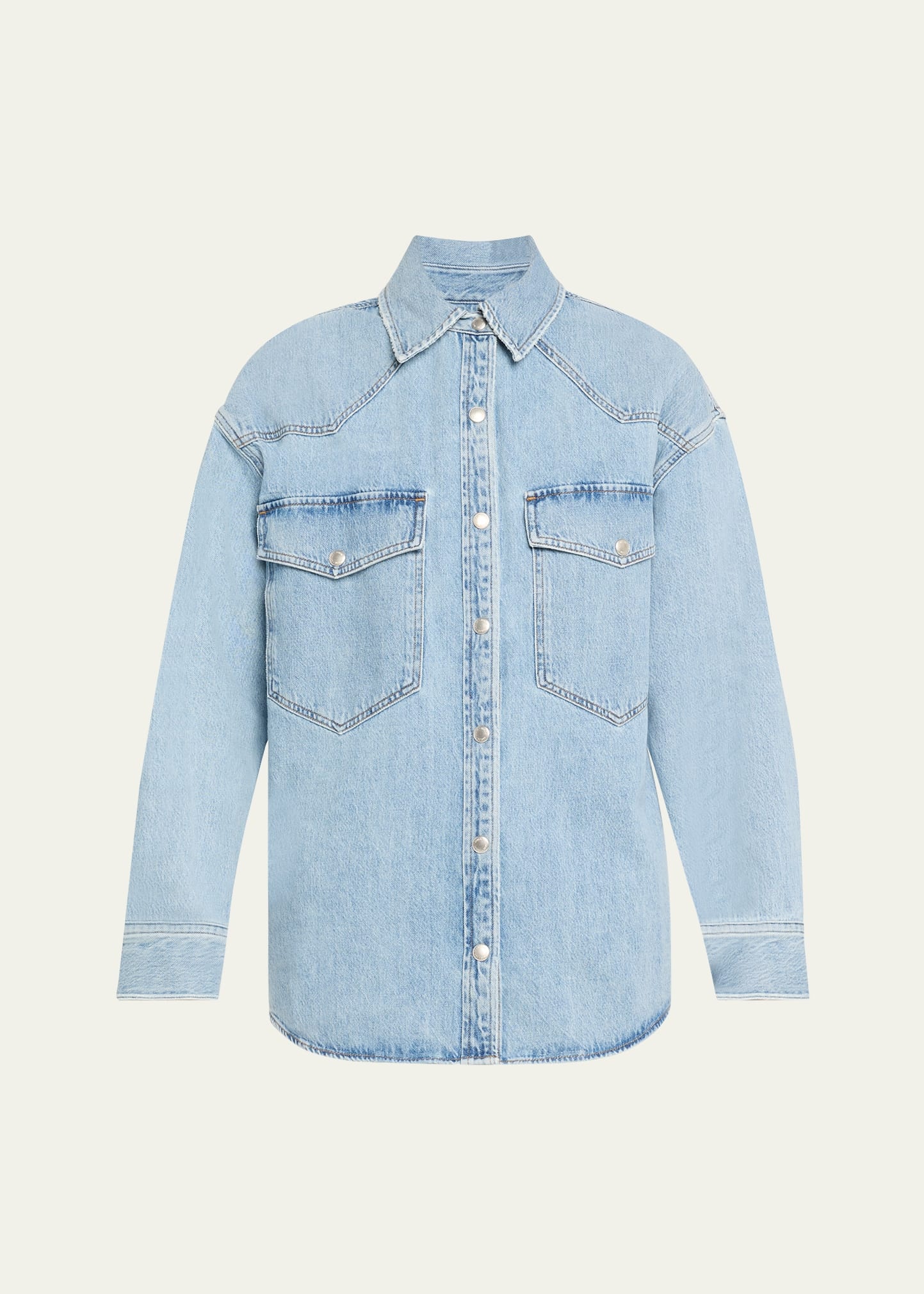 Lotta Long-Sleeve Denim Shirt - 1