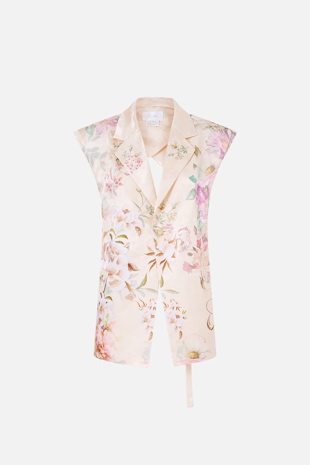 TAILORED SLEEVELESS VEST - 1