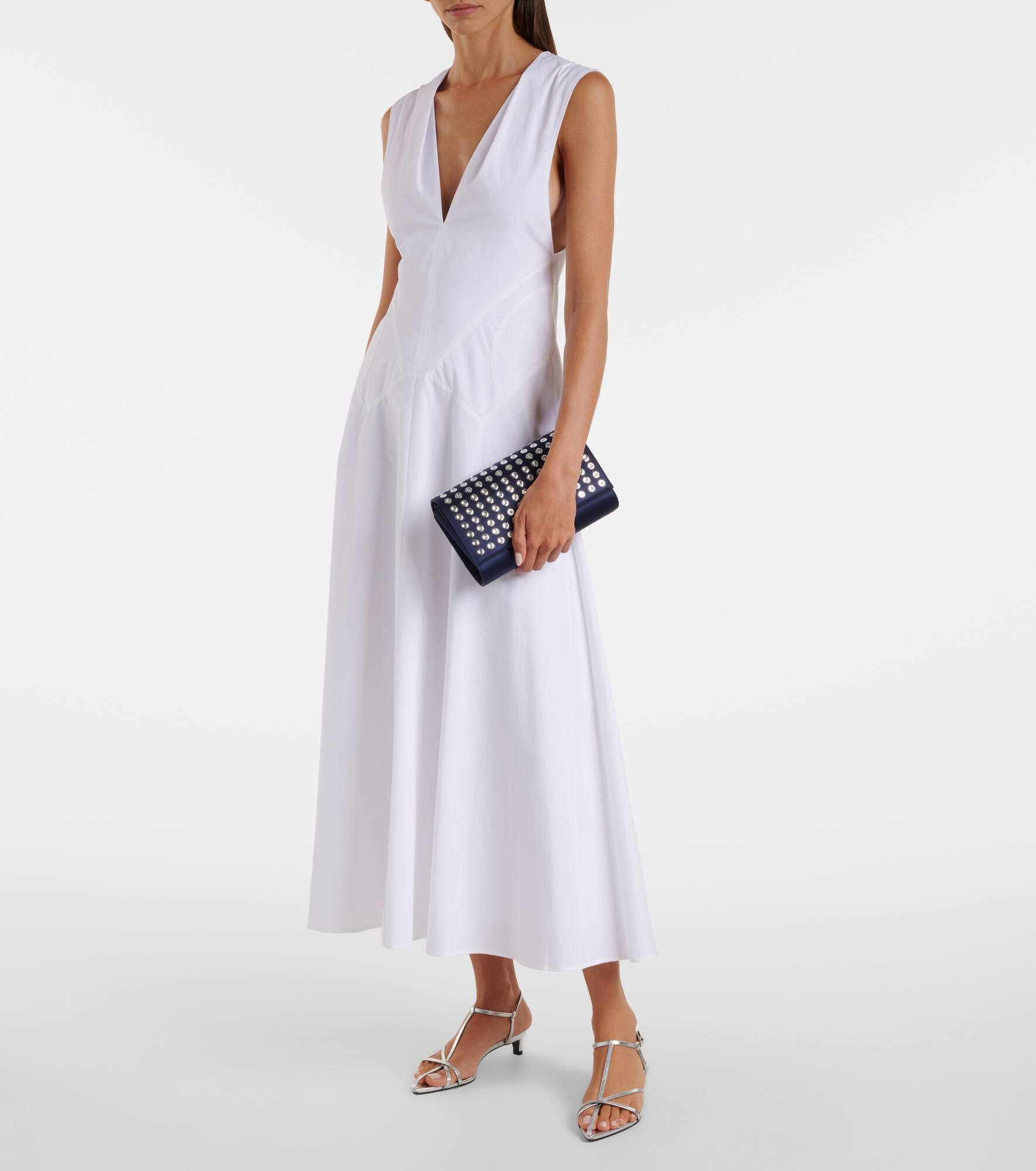 Paloma Small satin crêpe clutch - 5