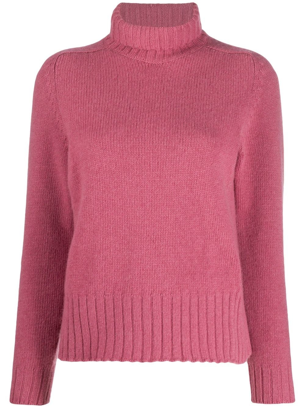 plain roll-neck jumper  - 1