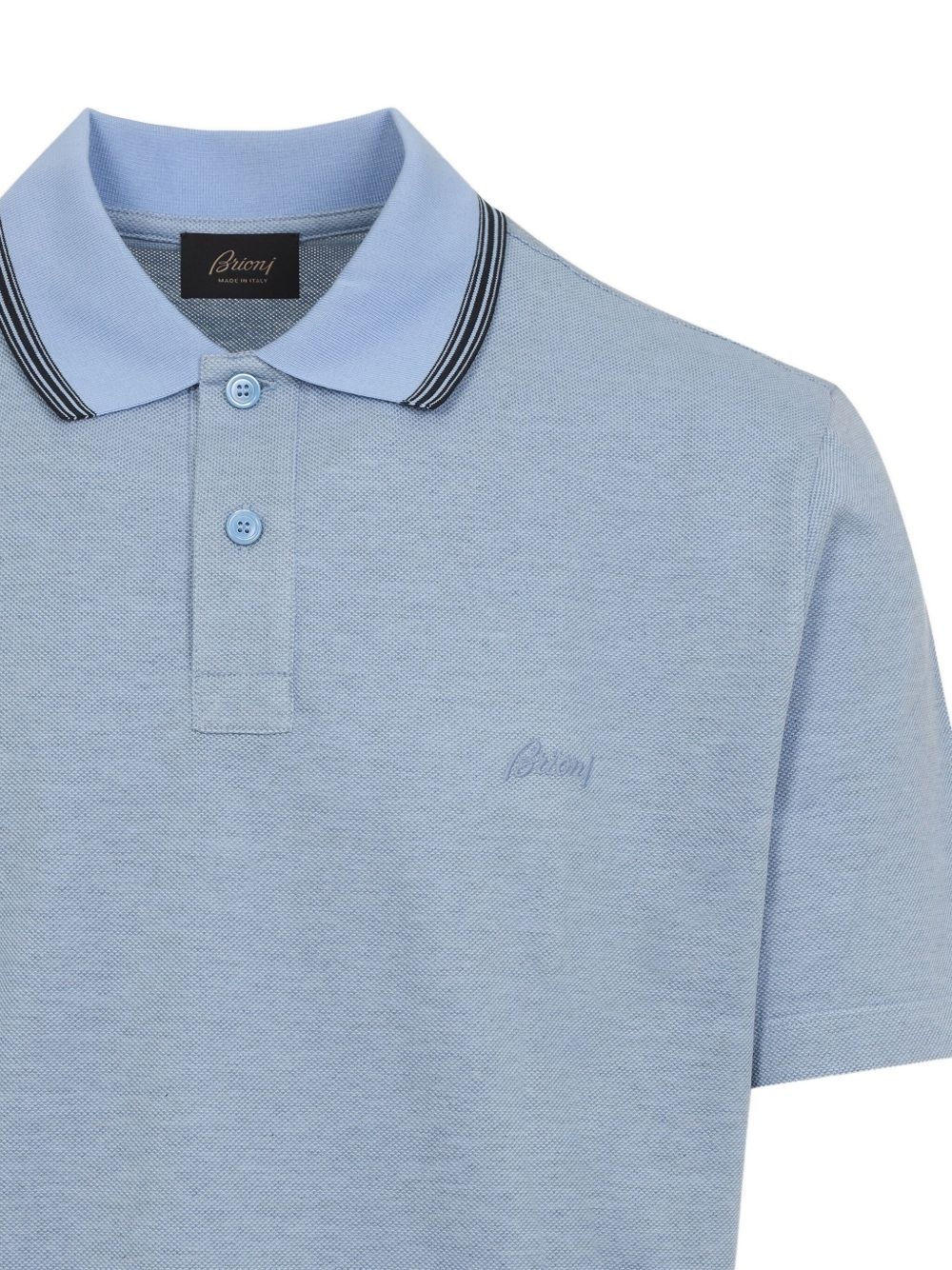logo-embroidered polo shirt - 3