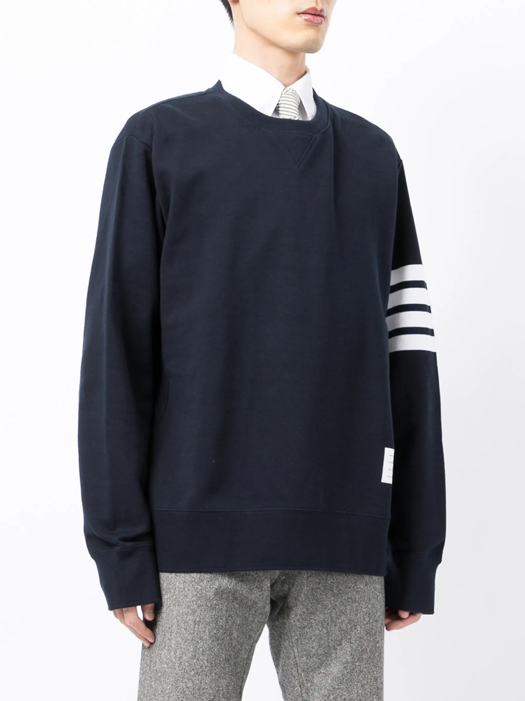 Sweatshirt With 4Bar In Loop Back - 3