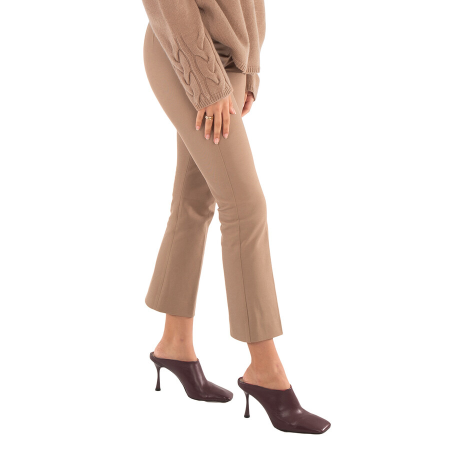 Max Mara Ladies Camel Umanita Cropped Trousers - 5