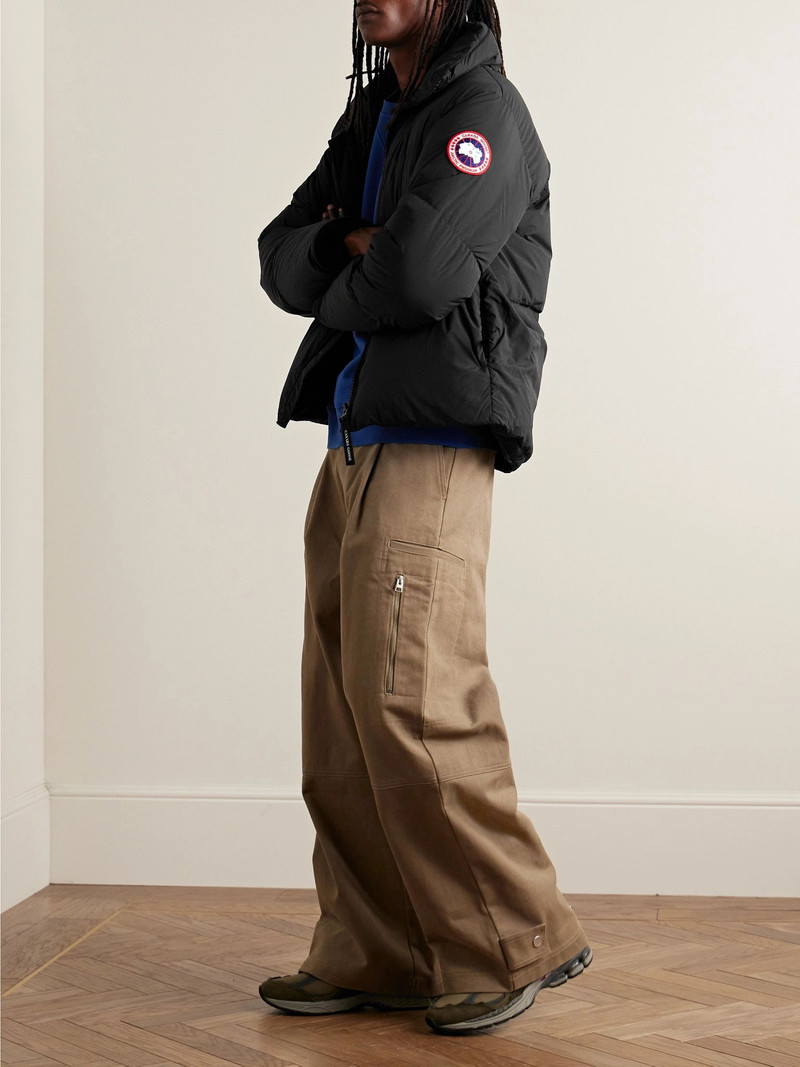 Canada Goose Lawrence Logo-Appliquéd Quilted Enduraluxe® Hooded Down Jacket Black outlook