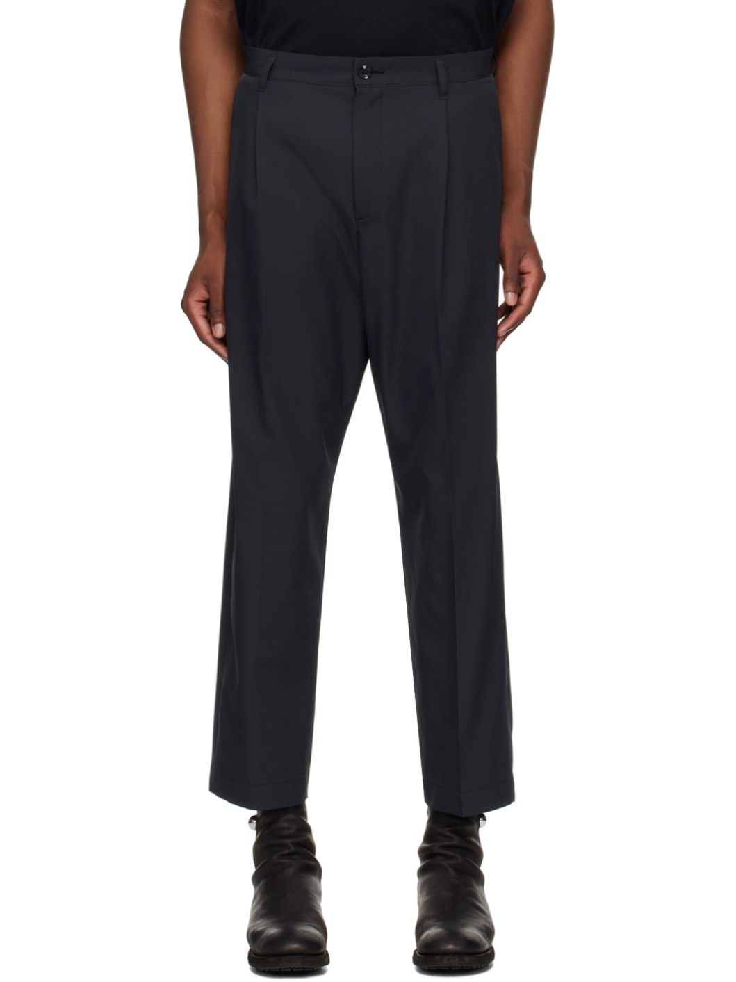 Black Tuck Trousers - 1