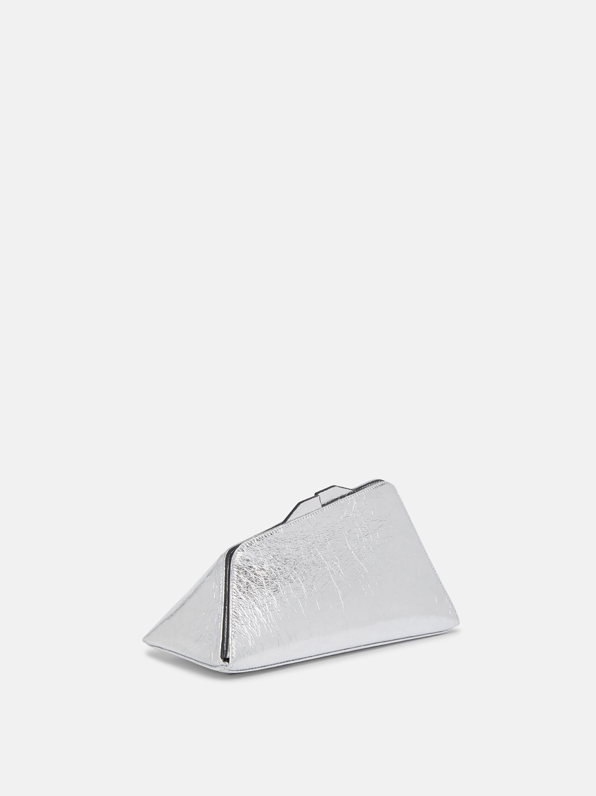 ''8.30PM'' SILVER OVERSIZED CLUTCH - 3