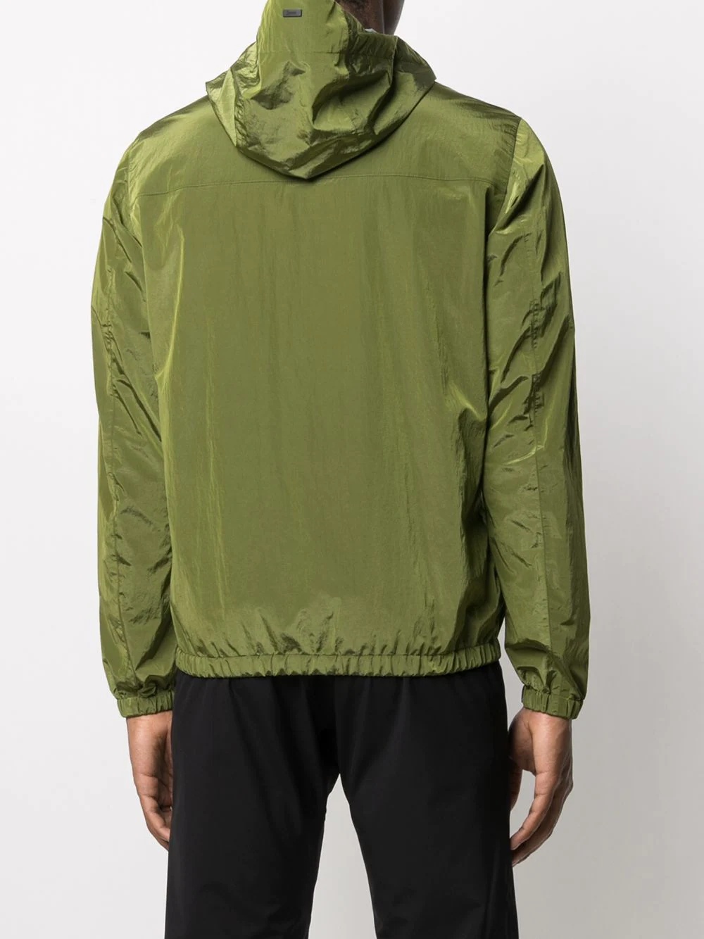 hooded zipped windbreaker - 4