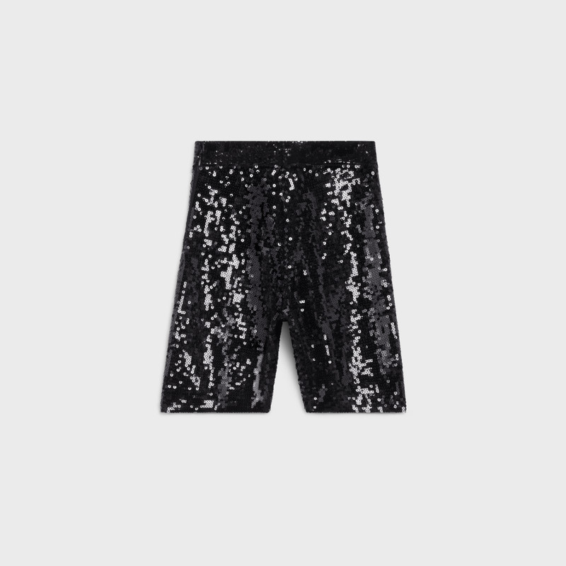 CELINE EMBROIDERED CYCLING SHORTS IN UNDERPINNING VISCOSE outlook
