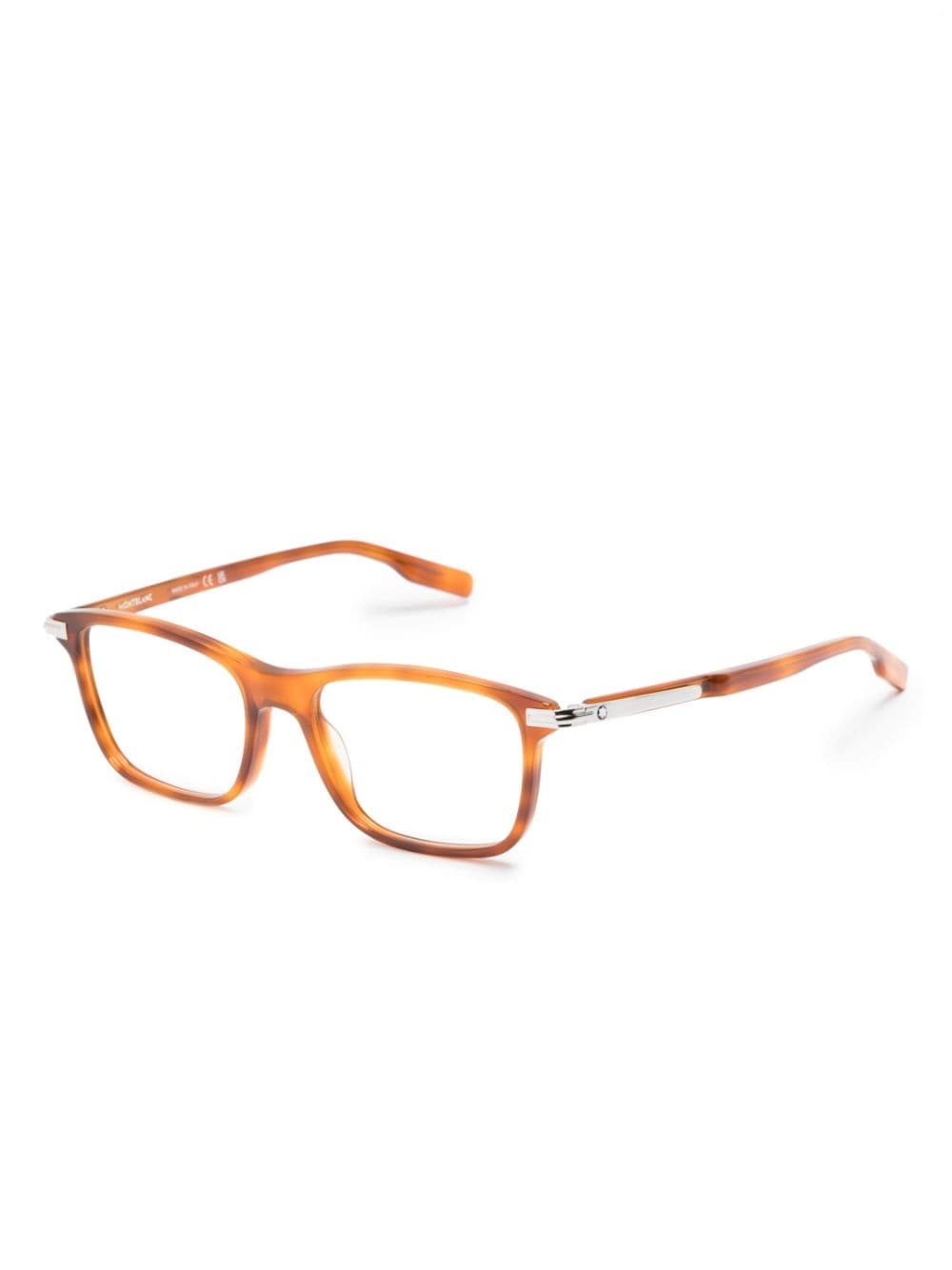 Havana square-frame glasses - 2