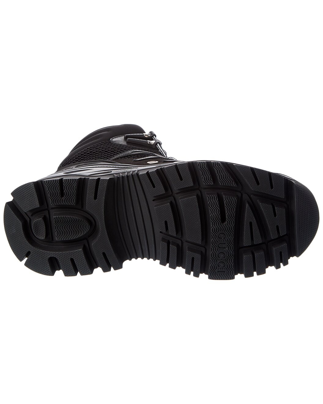 Gucci Lace-Up Leather & Mesh Boot - 4