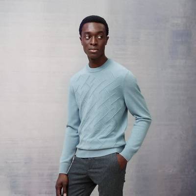 Hermès "Jeux de points H en Biais" crewneck sweater outlook