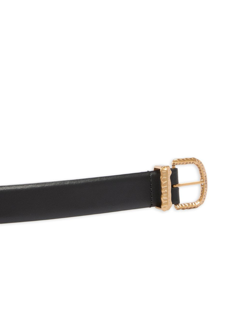 buckled leather belt 3