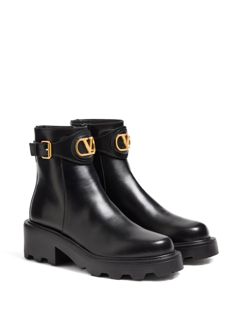 55mm VLogo Signature buckle-fastening ankle boots - 7