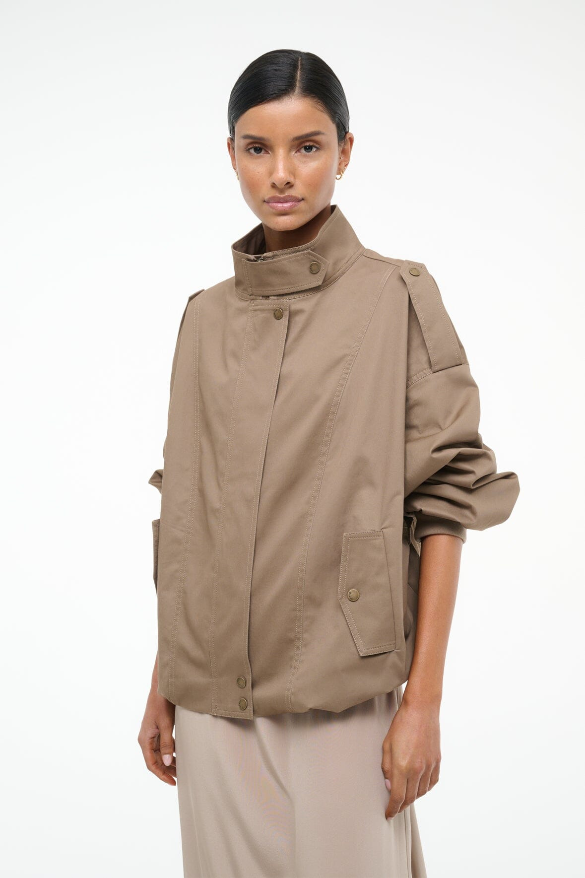 STAUD SIMONE JACKET TAUPE - 3
