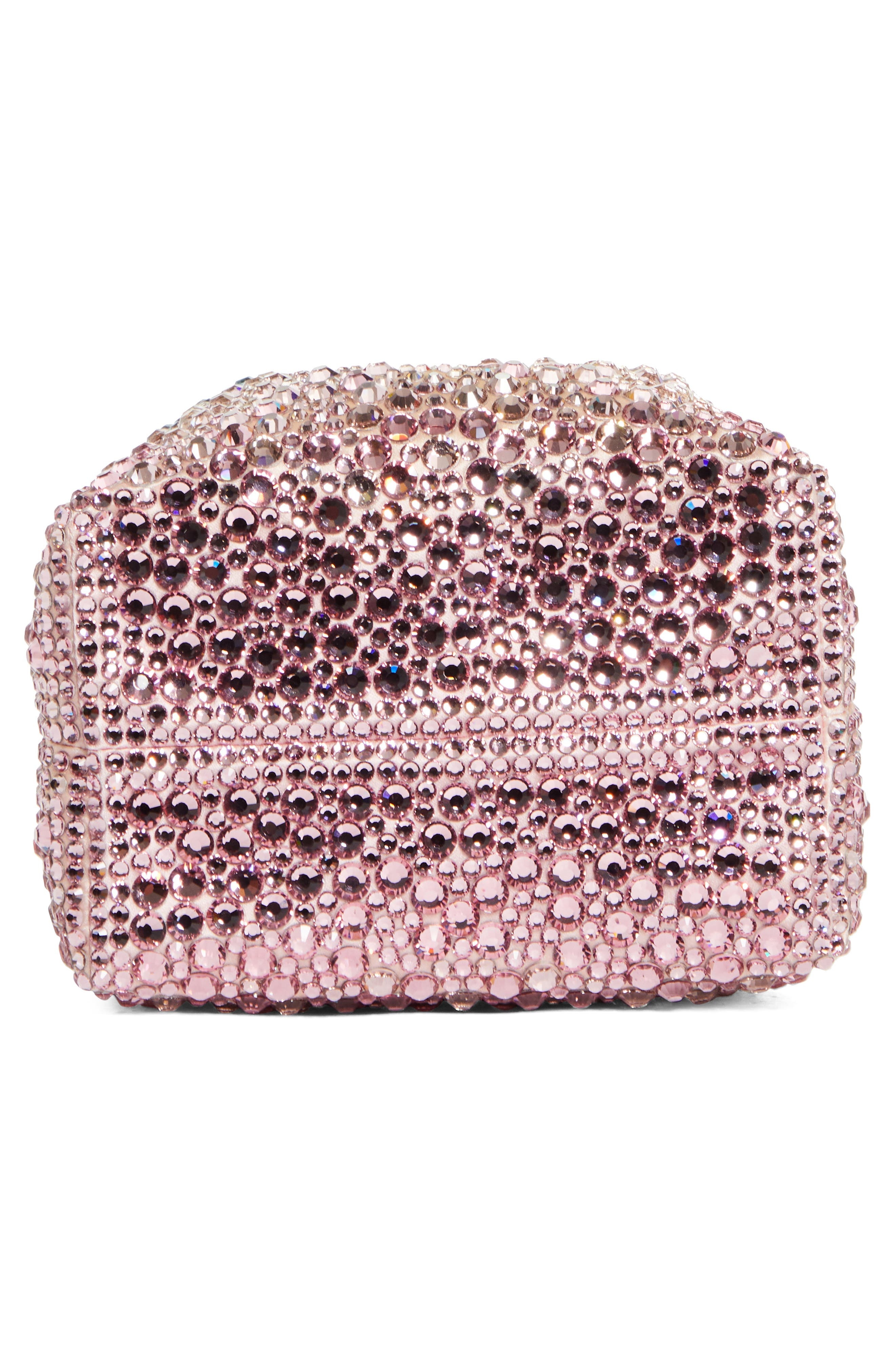 Jimmy Choo Bon Bon Crystal Embellished Drawstring Top Handle Pouch in Sunrise Mix at Nordstrom - 5