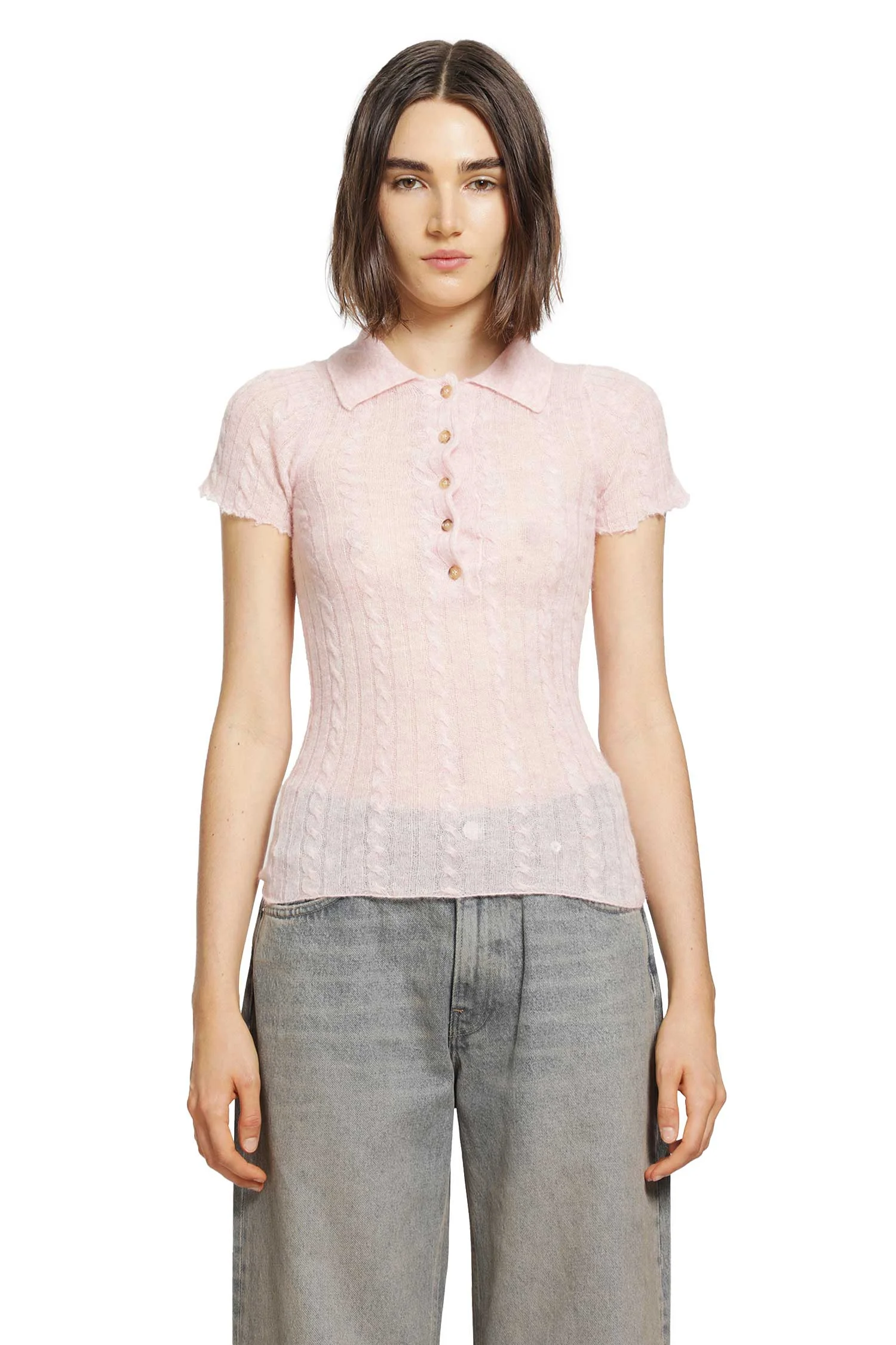 Laurie Semi-sheer Polo Shirt - 1