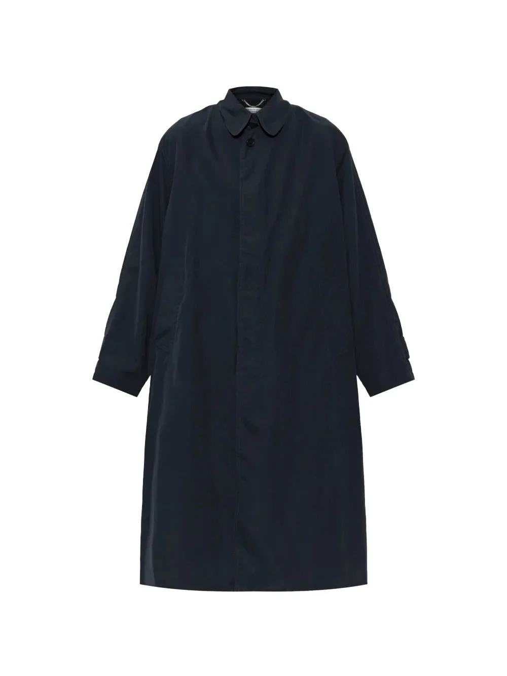 PEACH TRENCH COAT - DARK BLUE - 1