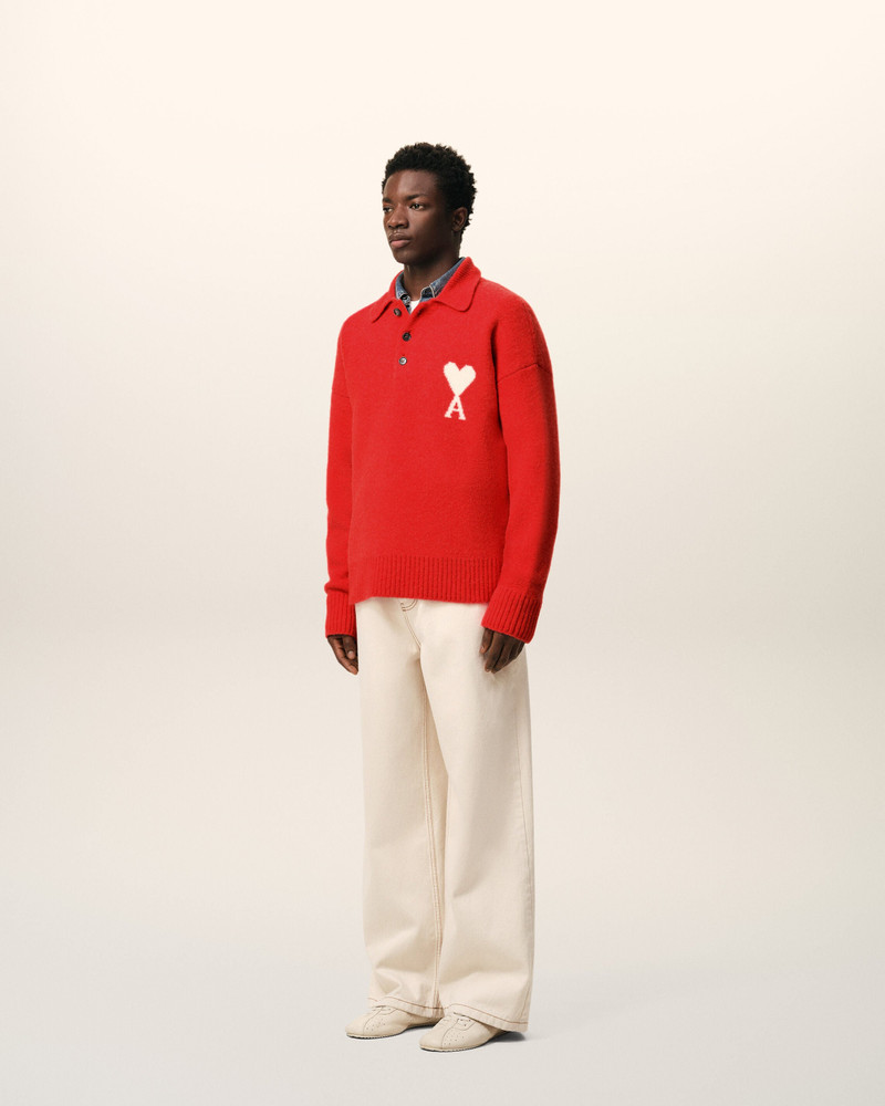 BROWN RED AMI DE COEUR POLO 6