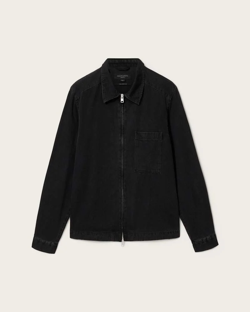 DOLWEN LONG SLEEVE ZIP UP SHIRT - 1