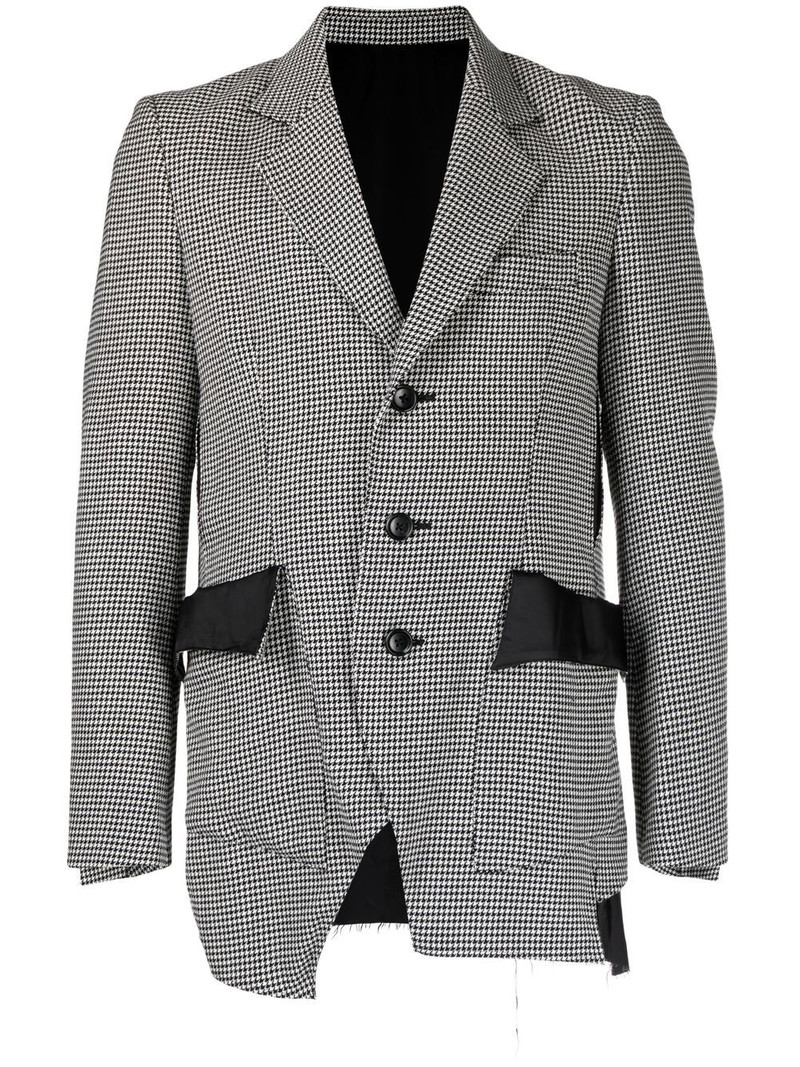 houndstooth layered blazer 1
