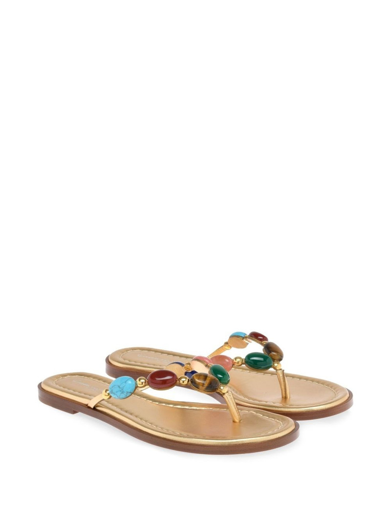 Shanti leather thong sandals 3
