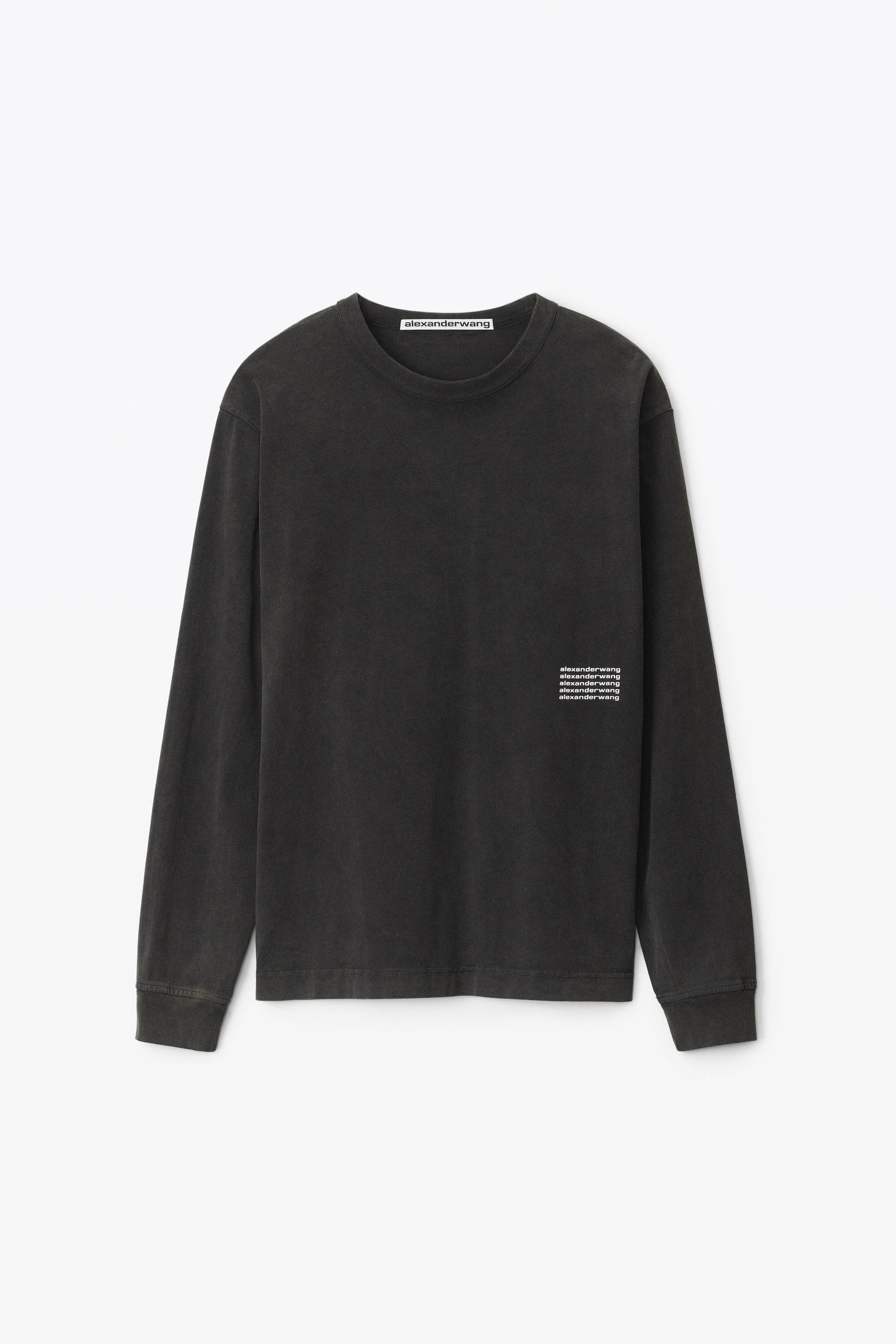 LONG-SLEEVE TEE IN ACID WASH JERSEY - 1