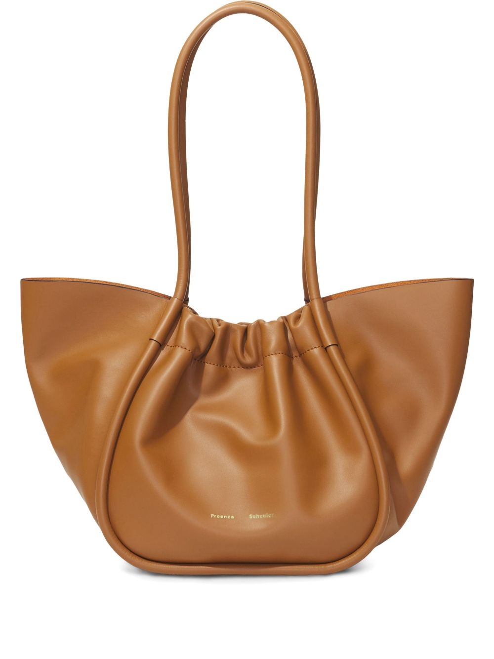 large ruched tote bag - 1
