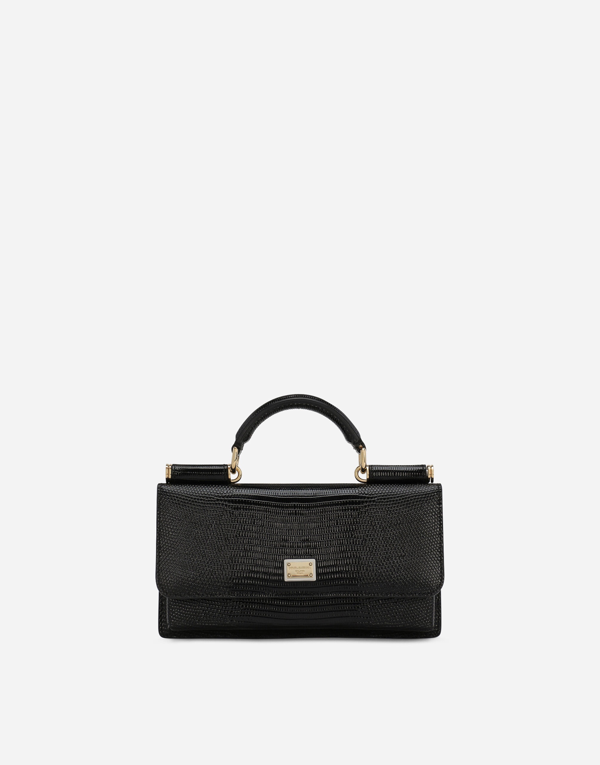 Iguana-print mini bag - 1