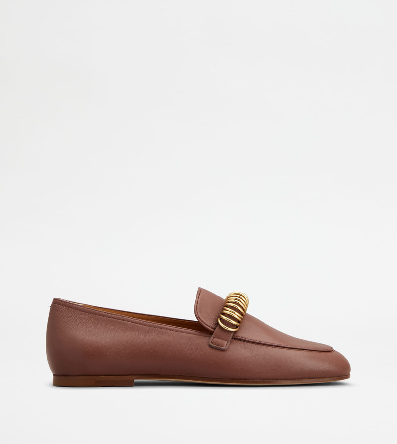 LOAFERS IN LEATHER - RED 1