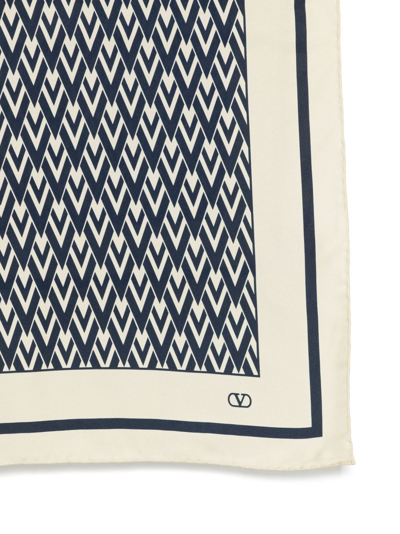 Valentino geometric-patterned scarf outlook