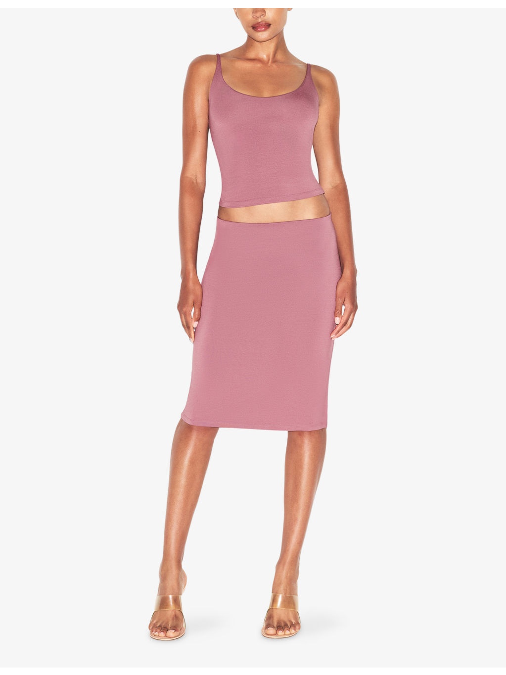 Smooth Layers Stretch-Modal Midi Skirt - 2