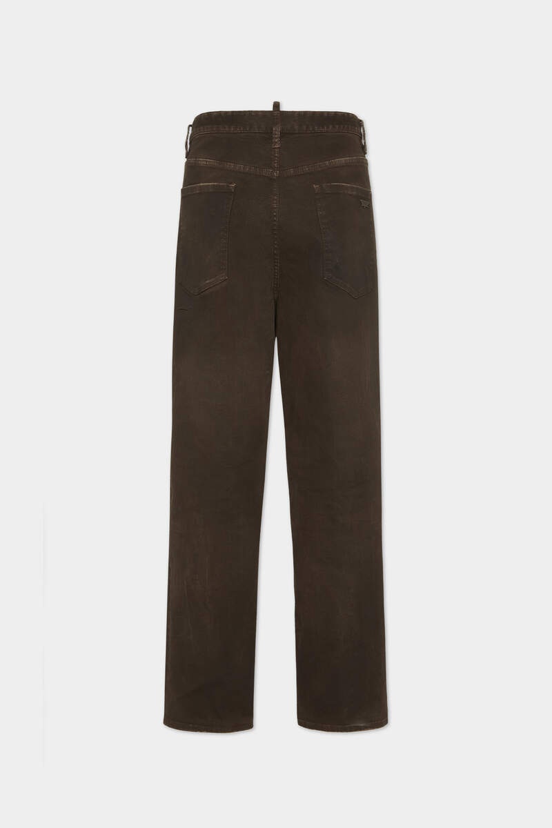 BULL LEATHERETTE WASH LOOSE JEANS - 2