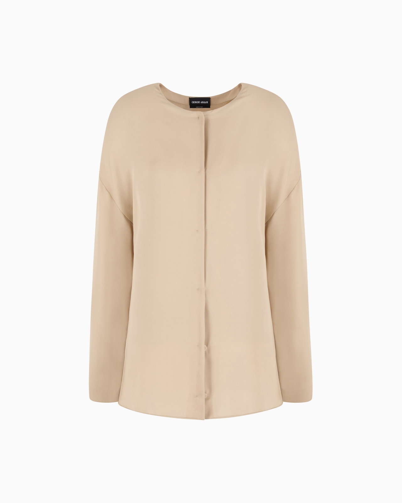 WASHED SILK DOUBLE-GEORGETTE SHIRT - 1