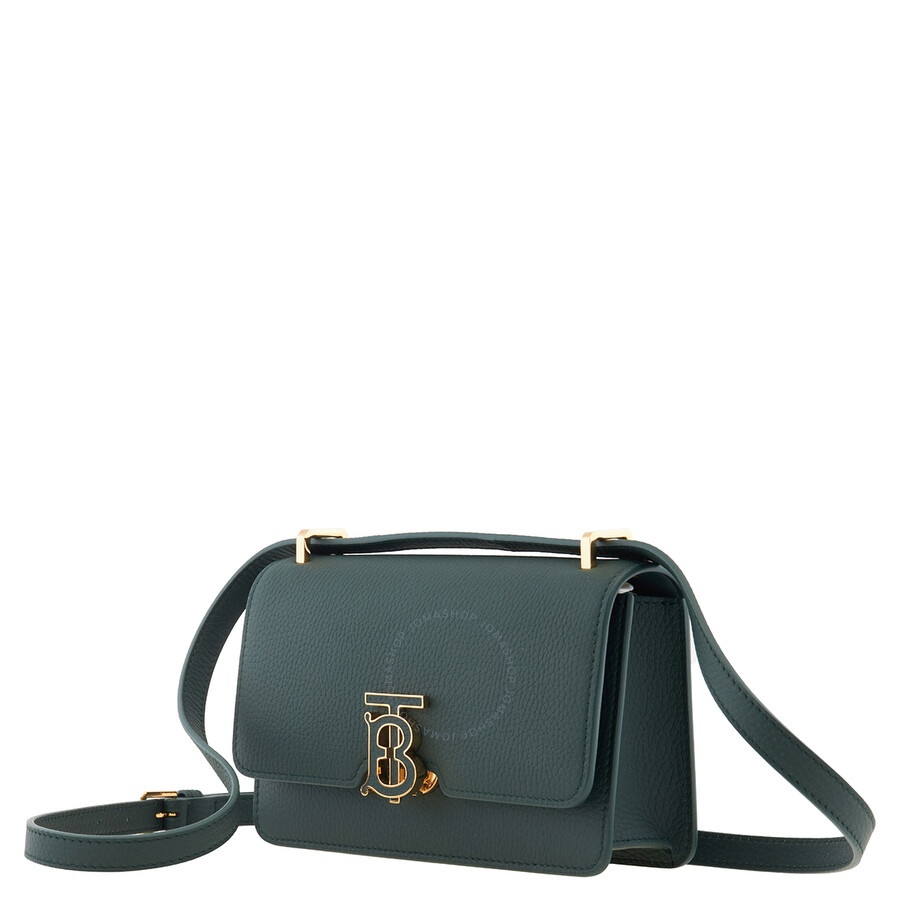 Burberry Ladies Vine Grainy Leather Mini TB Bag - 3