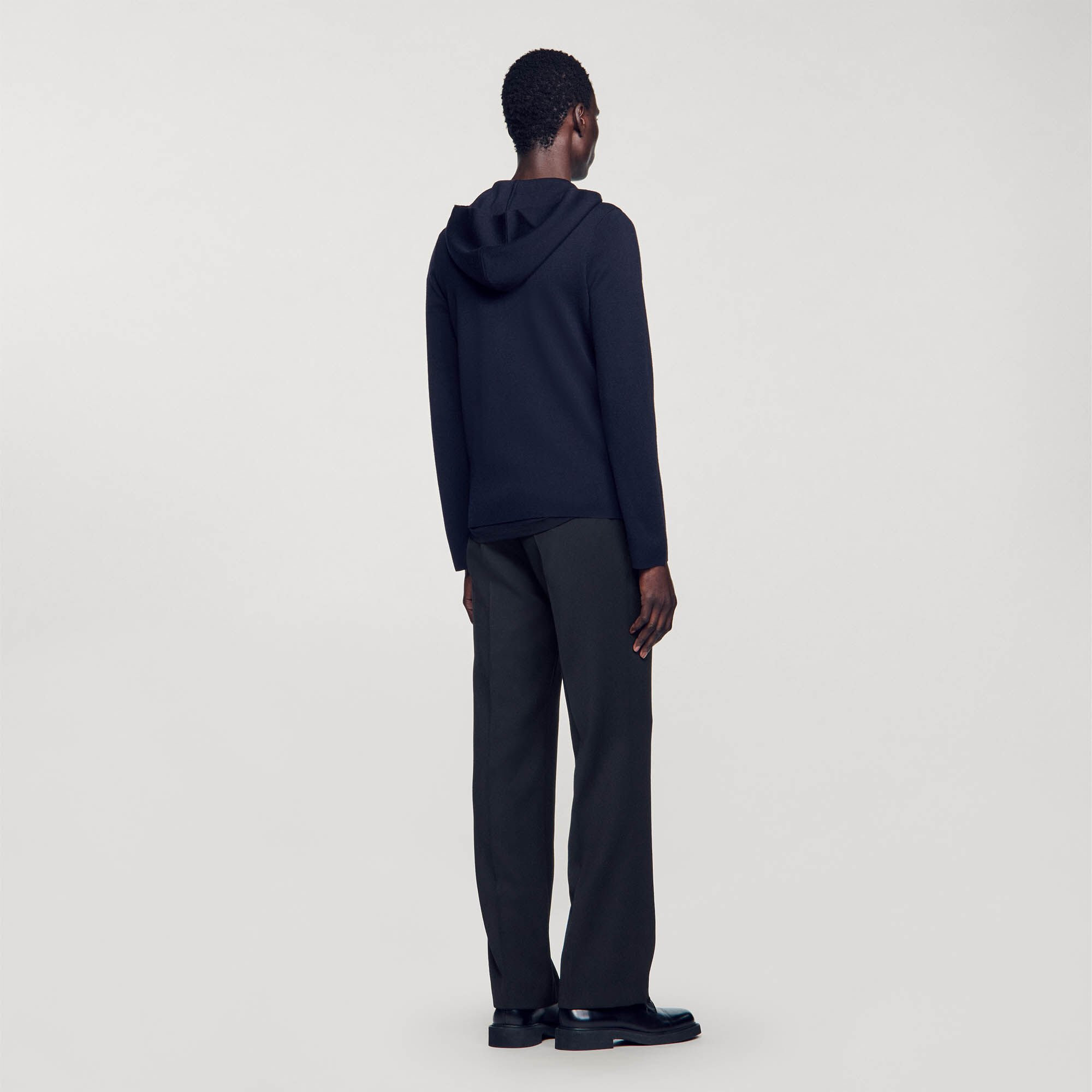 ZIPPED CARDIGAN WITH HOOD - 6