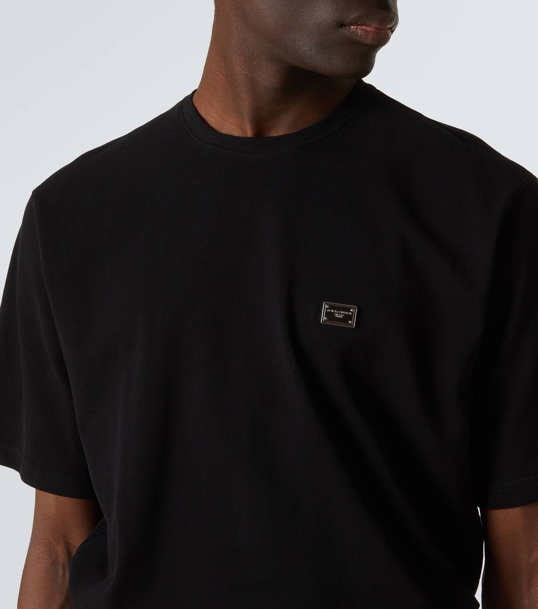 Logo cotton piqué T-shirt - 5