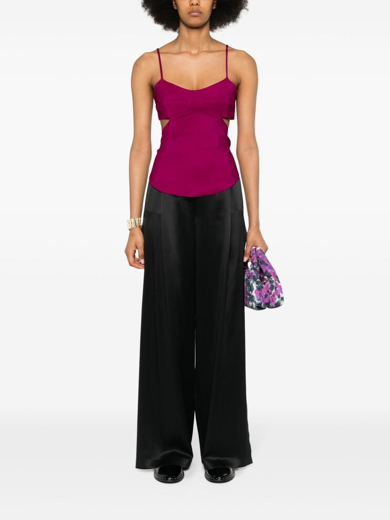 Max Mara Fiesta silk flared trousers outlook