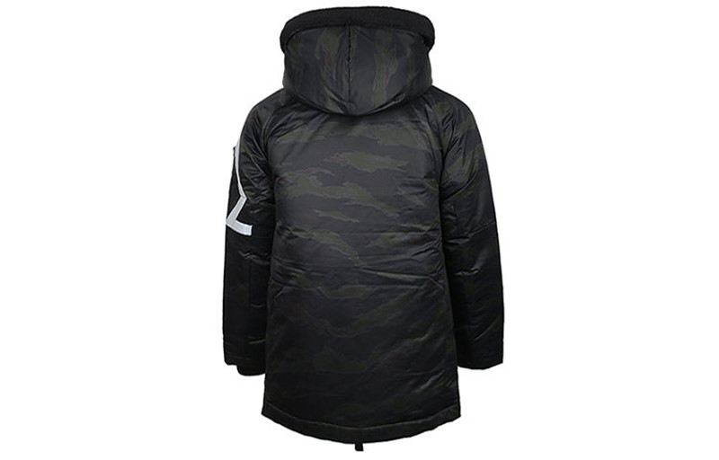 Jordan Air Jordan Sports Stay Warm hooded Thicken mid-length Down Jacket Black AA1952-011 outlook