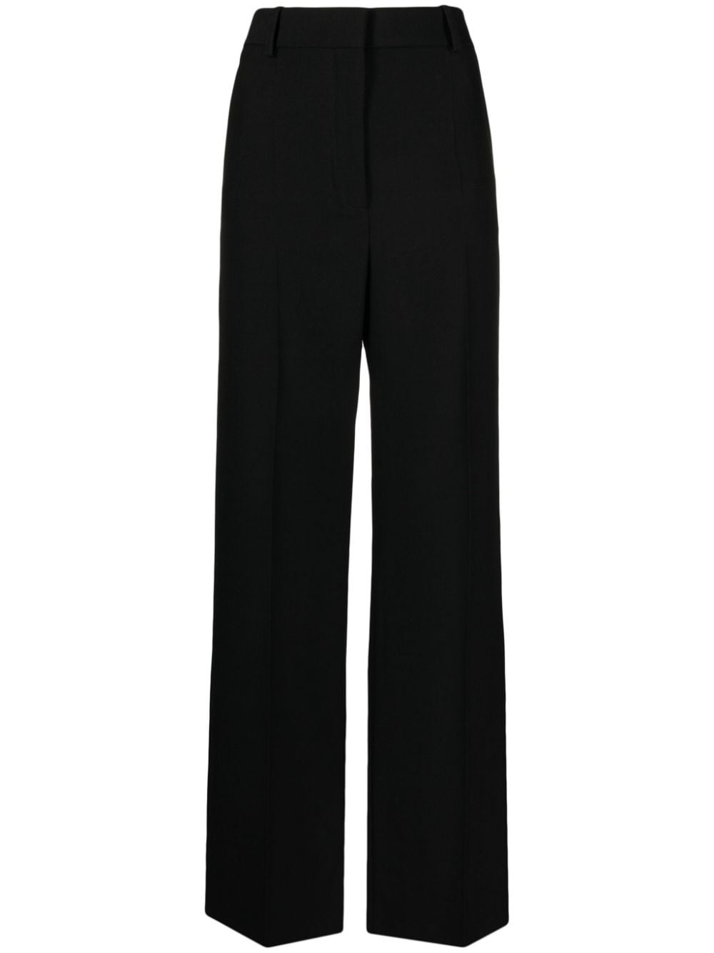 straight-leg wool trousers - 2