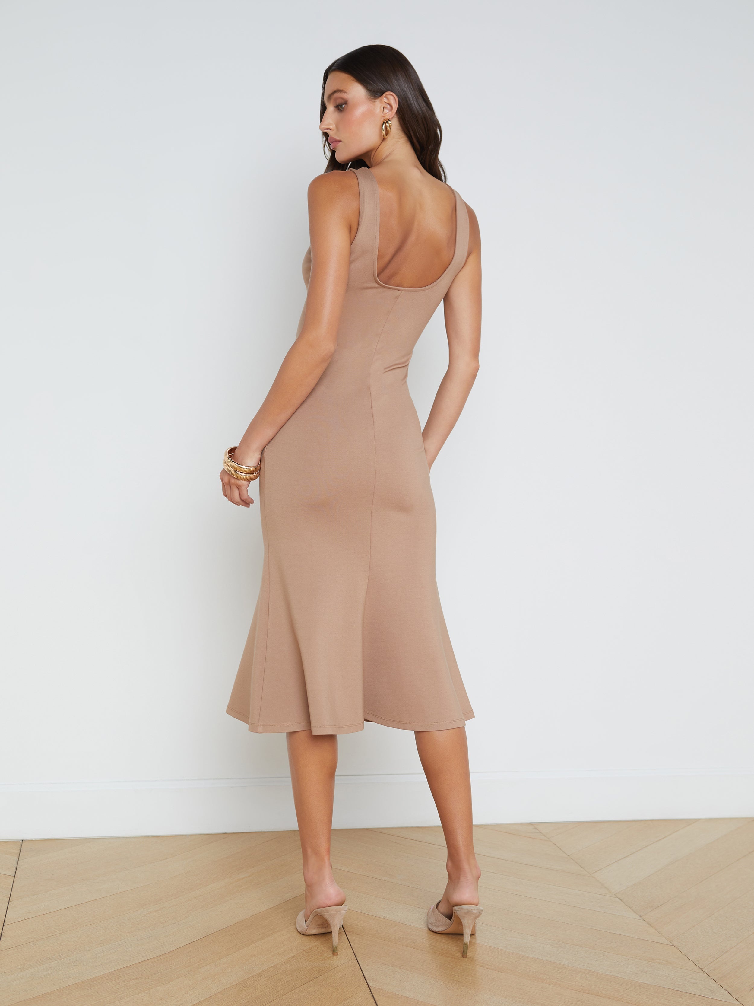 Bisous Flared Midi Dress - 4