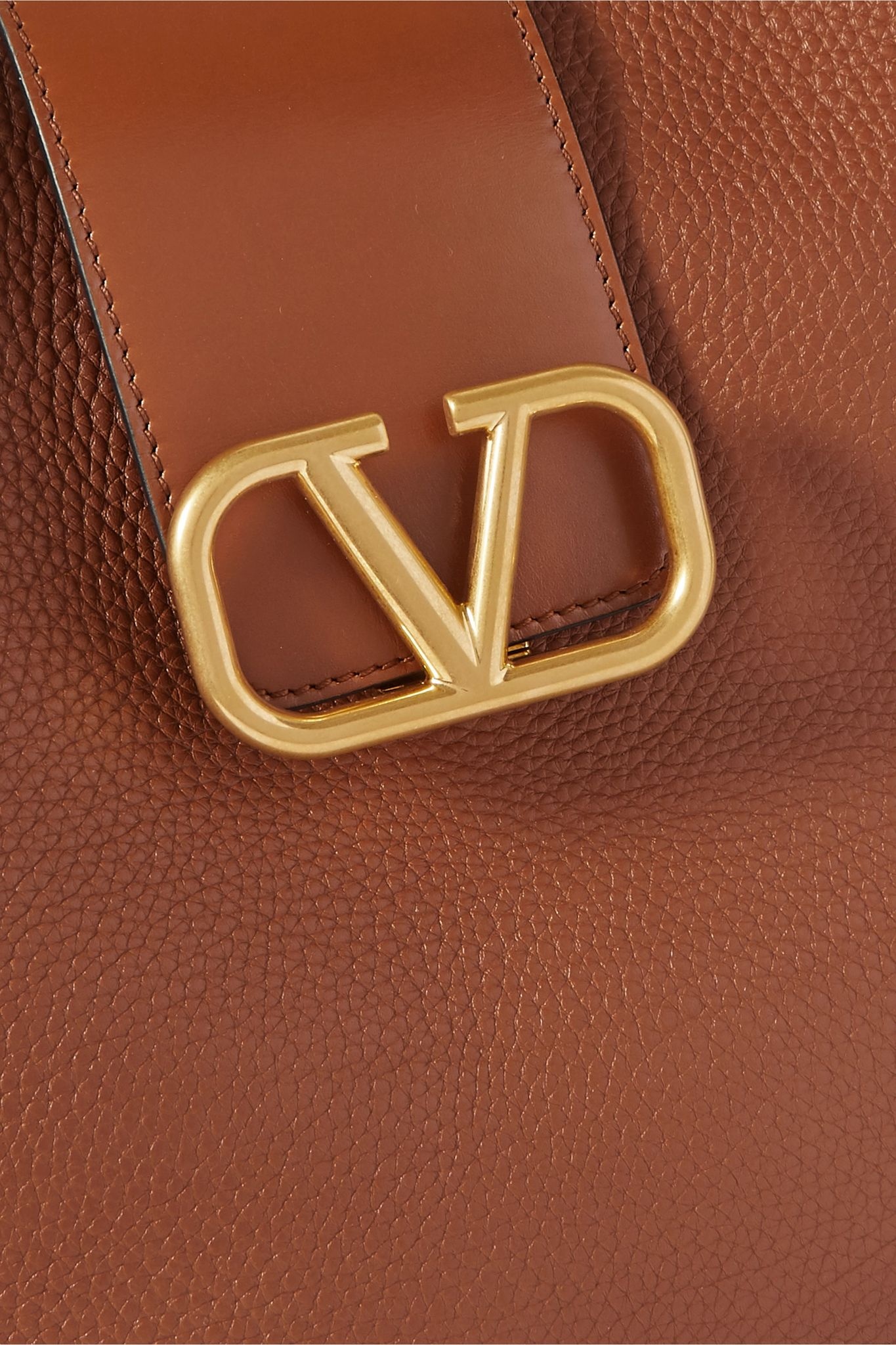 Valentino Garavani VSLING textured-leather shoulder bag - 4