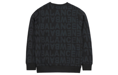 New Balance New Balance Men's New Balance Logo Full Print Sports Round Neck Pullover Black AMT14333-BK outlook