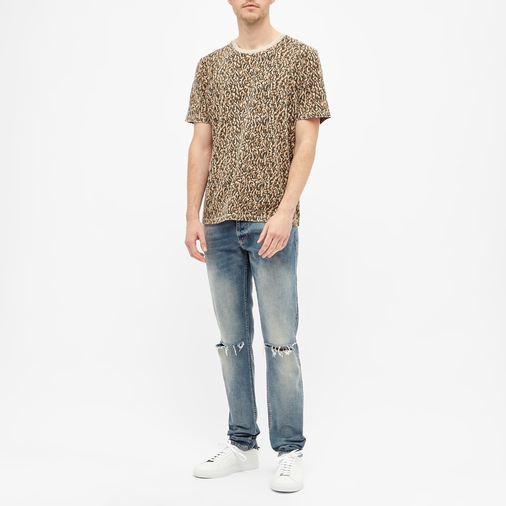 Saint Laurent Washed Leopard Tee - 6